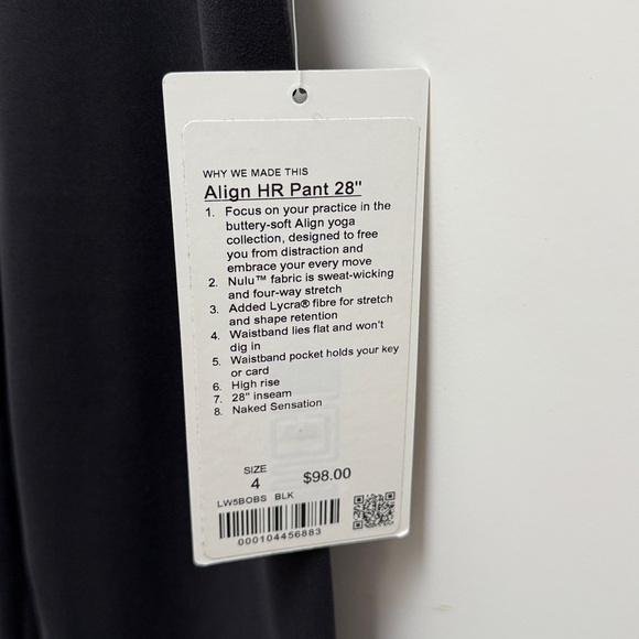 NWT Lululemon Align HR Pant 28” - Picture 3 of 5